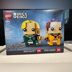 NIB RETIRED LEGO BrickHeadz Harry Potter Characters Malfoy & Diggory - 40617